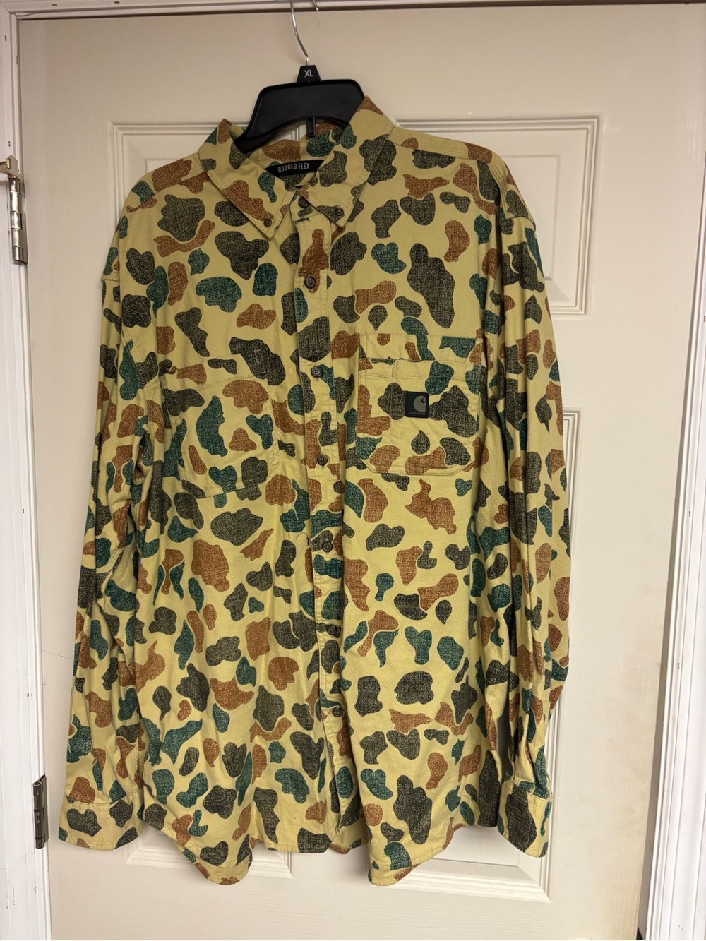 Carhartt Men's Old School Camo Button-Up Flannel